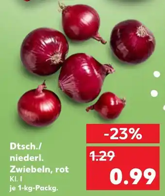 Kaufland Dtsch./niederl. zwiebeln, rot Angebot