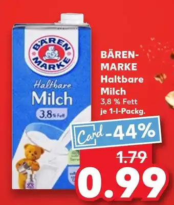 Kaufland Bären-marke haltbare milch Angebot
