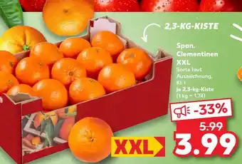Kaufland Span. clementinen xxl Angebot