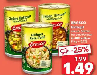 Kaufland Erasco grüne bohnen kartoffeltopf Angebot