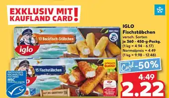 Kaufland Iglo 13 backfisch-stäbchen Angebot