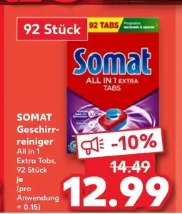 Kaufland Somat geschirrreiniger all in 1 extra tabs Angebot