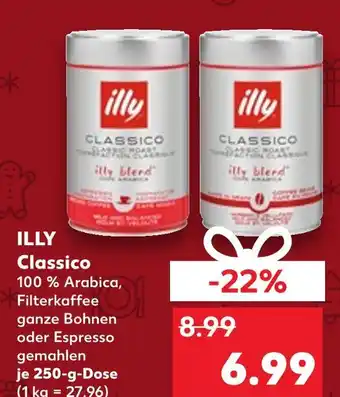 Kaufland Illy classico ganze bohnen Angebot