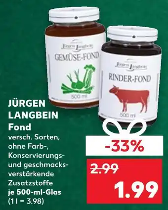 Kaufland Jürgen langbein gemüse-fond Angebot