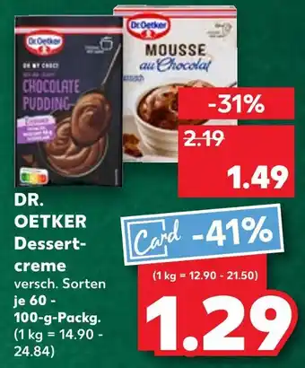 Kaufland Dr. oetker chocolate pudding Angebot