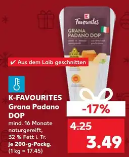 Kaufland K-favourites grana padano dop Angebot