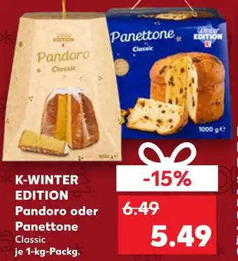 Kaufland Winter edition pandoro classic Angebot