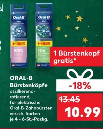 Kaufland Oral-b bürstenköpfe 4+1 gratis Angebot