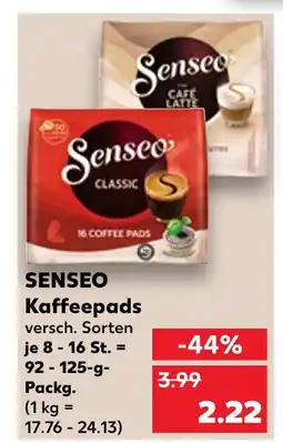 Kaufland Senseo kaffeepads classic Angebot