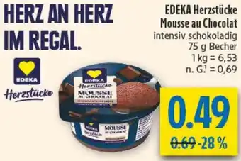 diska EDEKA Herzstücke Mousse au Chocolat Angebot