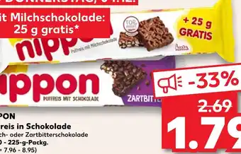 Kaufland Nippon puffreis mit milchschokolade Angebot