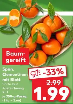 Kaufland Span. clementinen mit blatt Angebot