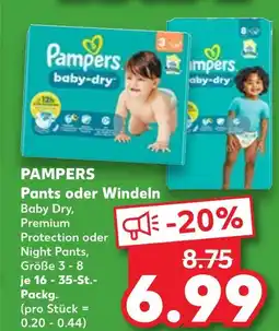 Kaufland Pampers pants oder windeln Angebot