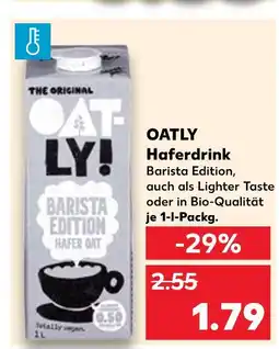 Kaufland Oatly haferdrink barista edition Angebot
