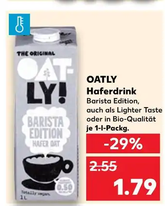 Kaufland Oatly haferdrink barista edition Angebot