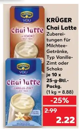 Kaufland Krüger chai latte vanille-zimt Angebot