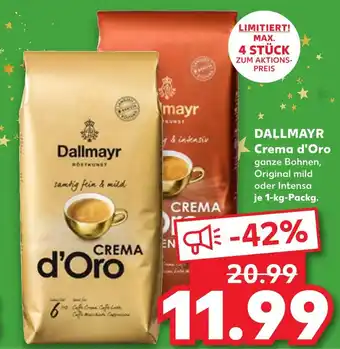 Kaufland Dallmayr crema d'oro original mild Angebot
