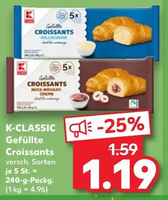 Kaufland K-classic gefüllte croissants milchcreme Angebot