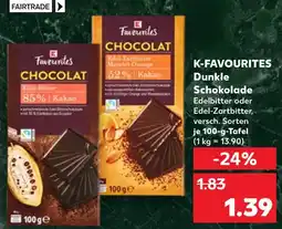 Kaufland K-favourites edel-bitter 85% kakao Angebot