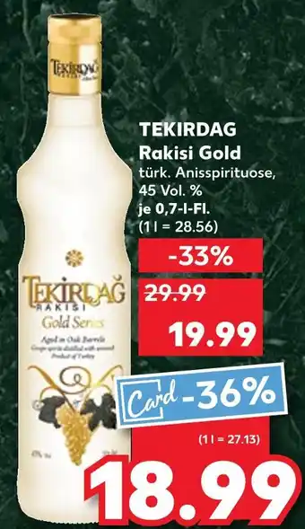 Kaufland Tekirdag rakisi gold Angebot