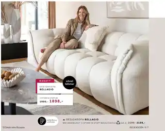Möbel Inhofer Designsofa bellagio Angebot