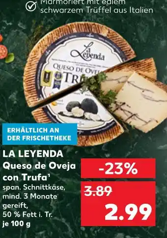 Kaufland La leyenda queso de oveja con trufa Angebot