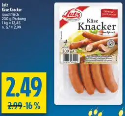 diska Lutz Käse Knacker Angebot