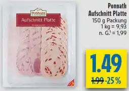 diska Ponnath Aufschnitt Platte Angebot