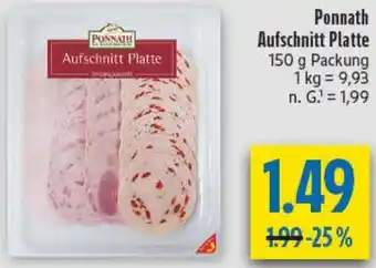 diska Ponnath Aufschnitt Platte Angebot