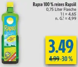 diska Rapso 100% reines Rapsöl Angebot