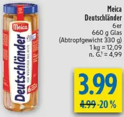 diska Meica Deutschländer Angebot
