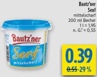 diska Bautz'ner Senf Angebot