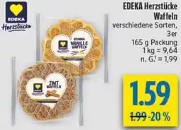 diska EDEKA Herzstücke Waffeln Angebot