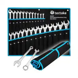 Netto Marken-Discount tectake Maul-Ringschlüsselsatz, 25-teilig, 6 - 32 mm, inklusive Rolltasche mit Ösen Angebot