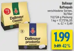 diska Dallmayr Kaffeepads Angebot
