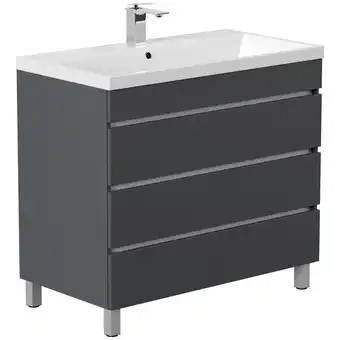 Netto Marken-Discount Stand Badmöbel Felini mit drei grifflosen Schubladen in versch. Ausführungen Angebot