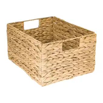 Netto Marken-Discount HMF Aufbewahrungskorb, faltbarer Korb geflochten aus Wasserhyazinthe Seegras, 36 x 28 x 20 cm Angebot
