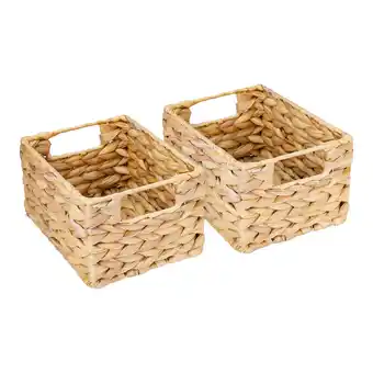 Netto Marken-Discount HMF Aufbewahrungskorb, Korb geflochten aus Wasserhyazinthe Seegras, Größe S, 22 x 17 x 12 cm Angebot