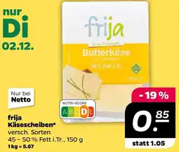 NETTO frija Käsescheiben Angebot