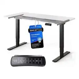 Netto Marken-Discount DESKSPACE Pro Plus Elektrisch Schreibtisch, Schwarz Angebot