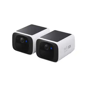 Netto Marken-Discount Eufy Überwachungskamera Außen S220, 2-Pack, 2 K Auflösung, 2,4 GHz weiß Überwachungskamera Angebot