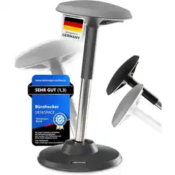 Netto Marken-Discount DESKSPACE Motion Bürohocker, Stehstuhl, Grau Angebot