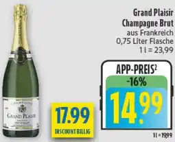 diska Grand Plaisir Champagne Brut Angebot