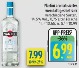 diska Martini aromatisiertes weinhaltiges Getränk Angebot