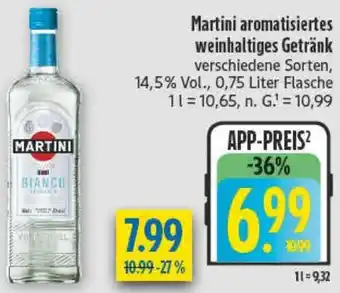 diska Martini aromatisiertes weinhaltiges Getränk Angebot