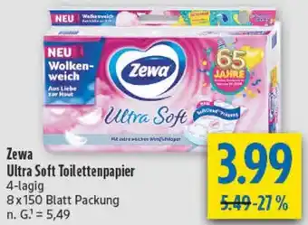 diska Zewa Ultra Soft Toilettenpapier Angebot