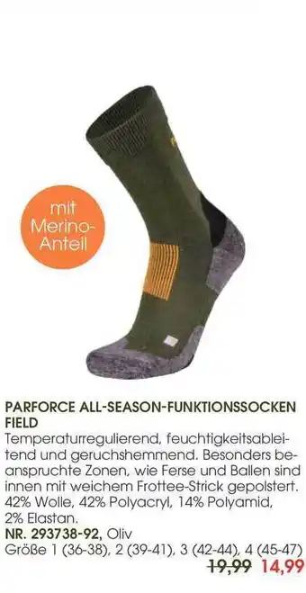 Frankonia Parforce All-season-funktionssocken Field Angebot