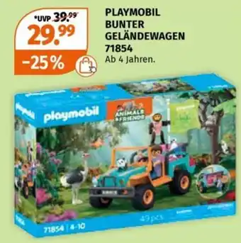 Müller PLAYMOBIL BUNTER GELÄNDEWAGEN 71854 Angebot