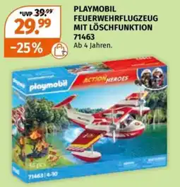 Müller PLAYMOBIL FEUERWEHRFLUGZEUG MIT LÖSCHFUNKTION 71463 Angebot