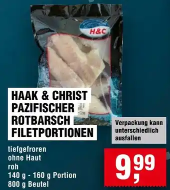 Handelshof Haak & christ pazifischer rotbarsch filetportionen Angebot